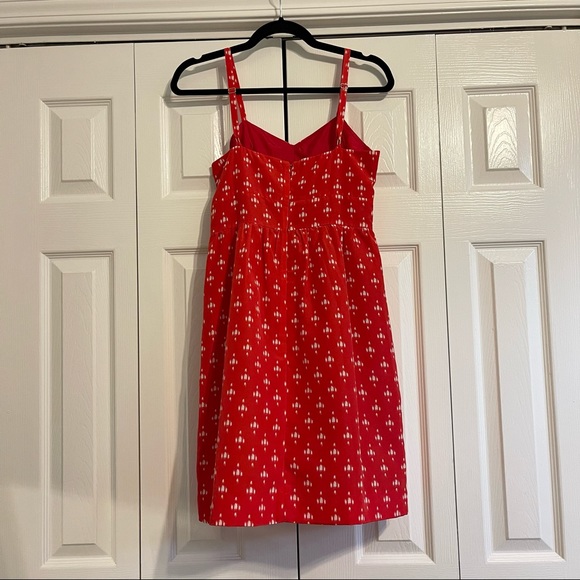 Red and White J Crew Mini Dress size 2 - Picture 2 of 3